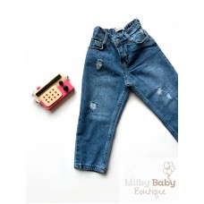 Yüksek bel mom jean