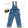 Ön cep detay denim salopet