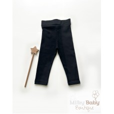 Şardonlu siyah düz tayt 