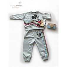 Mickey mouse baskılı sweatshirt takım