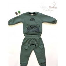 Yeşil Teddy bear takım 